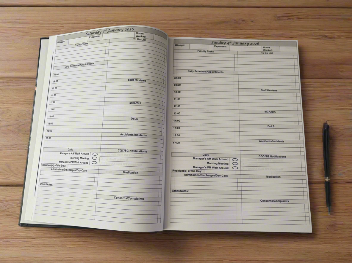 2026 Care Manager Daily Diary
